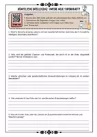 Vorschau - Arbeitsblätter - Doku Künstliche Intelligenz - Unsere neue Superkraft Aufgaben mit Lösung (Klasse 8 9 10 11) - Deckblatt