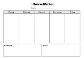 Vorschau - Merkblätter - Unterrichtsplanung (Wochenübersicht) - Seite 3