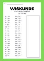 Voorbeeld - 3de - optellen en aftrekken t.e.m. 1000 (verdieping 2de lj) - Voorblad