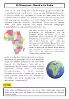 Vorschau - Arbeitsblätter - Afrika Bundle: Geografie, Klima, Wirtschaft, Kultur, Migration, Armut & Südafrika - Seite 2
