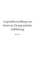 Vorschau - Text - Gegenüberstellungen von Sturm und Drang und der Aufklärung - Deckblatt