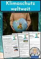Vorschau - Arbeitsblätter - Klimawandel: Was wird dagegen getan? - Arbeitsblätter mit Lösungen - Erdkunde Klasse 9/10 - Deckblatt