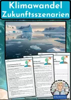 Vorschau - Arbeitsblätter - Klimawandel - Zukunftsszenarien und Klimatechnologien - Arbeitsblätter mit Lösungen - Erdkunde Klasse 9/10 - Deckblatt
