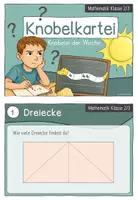 Vorschau - Aufgabenkarten - Knobelkartei | Mathematik Klasse 2/3 | Knobelei der Woche - Seite 2