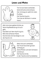 Vorschau - Arbeitsblätter - Lese Arbeitsblätter: Halloween, Klasse 2 - Seite 2