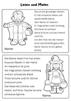 Vorschau - Arbeitsblätter - Lese Arbeitsblätter: Halloween, Klasse 2 - Seite 3