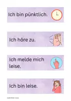 Vorschau - Poster - Klassenregeln ab Klasse 1 (lila) - Seite 1