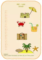 Vorschau - Anderer Materialtyp - ABC-Liste Urlaub - Seite 1