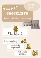 Vorschau - Anderer Materialtyp - Checkliste für den Unterricht: Startklar? - Deckblatt