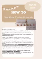 Vorschau - Anderer Materialtyp - Checkliste für den Unterricht: Startklar? - Seite 1