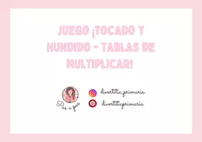 Vista previa - Hojas de trabajo - Tocat i Enfonsat de les Taules de Multiplicar - Portada