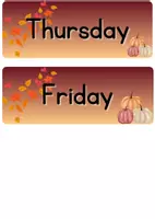 Aperçu - Inclusion - Etiquettes - Days of the Week - Page 1