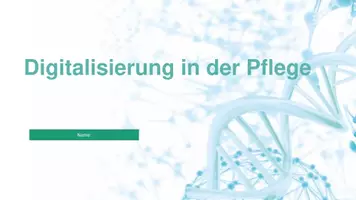 Vorschau - Unterrichtsreihen - Wahlpflichtfach Digitalisierung in der Pflege - Deckblatt
