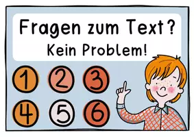 Vorschau - Poster - Fragen zum Text , Lesestrategien (Poster) - Seite 1