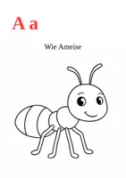 Vorschau - Arbeitsblätter - Ausmal- und Zeichenübungen zum ersten kennenlernen des ABC - Seite 2