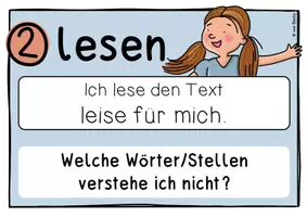 Vorschau - Poster - Fragen zum Text , Lesestrategien (Poster) - Seite 3