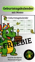 Vorschau - Poster - Geburtstagskalender mit Momo - FREEBIE - Deckblatt