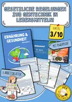Vorschau - Arbeitsblätter - Gesetzliche Regelungen zur Gentechnik in Lebensmitteln! - Deckblatt