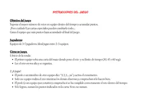 Vista previa - Juegos / Gamificación - Desafío en equipo: Juego de retos versión bilingue! - página 1