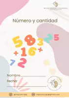 Vista previa - Hojas de trabajo - Número y cantidad - Portada