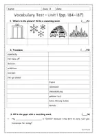 Vorschau - Test - Vocabulary Test - New York (Orange Line 4) - Seite 1