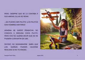 Vista previa - Refuerzo / NEE / Materiales de apoyo - Ariadna quiere ser piloto de avión. - página 3
