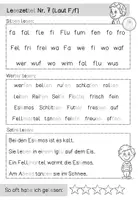 Vorschau - Arbeitsblätter - Erstes Lesen "Laute, Silben, Worte, Sätze" – Lesezettel 6-10 - Seite 3