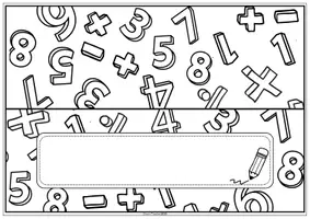 Vorschau - Mal- und Bastelvorlagen - Namensschilder mit Doodle-Motiven zum Ausmalen (Einschulung, Schulstart) - Seite 1