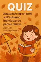 anteprima - Quiz - Quiz: Analizzare brevi testi sull'autunno individuando parole chiave - Pagina di copertina
