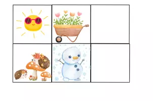 Voorbeeld - seizoenen voor de maandkalender - Voorblad