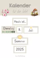 Vorschau - Poster - Tafelkalender - Kalender für die Tafel mit Jahreszeiten - Deckblatt