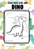 Vorschau - Anderer Materialtyp - Portfolioseite - ,,Ich als Dino" - Seite 1