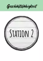 Vorschau - Stationenlernen - Geschäftsfähigkeit Lernen an Stationen (Lernzirkel) - Seite 1