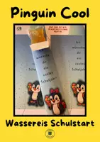Vorschau - Mal- und Bastelvorlagen - Pinguin und Wassereis – perfekter Start ins Schuljahr! - Deckblatt