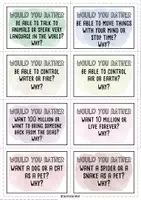 Vorschau - Arbeitsblätter - WARM UP - Would you rather..? - 40 Karten (in Farbe, SW + Blanko) - Seite 3