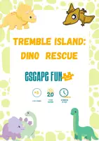 Vista previa - Juegos / Gamificación - ESCAPE ROOM: TREMBLE ISLAND. DINO RESCUE - Portada