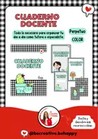 Vista previa - Para docentes: organización, planificación y formación - CUADERNO DOCENTE Y PLANNER__vichy_color - Portada