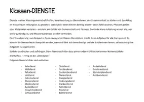 Vorschau - Bildkarten - Diensteschilder - Classroommanagement: Comic Stil - Seite 2