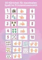 Vorschau - Aufgabenkarten - Zahlenlernen im Märchenreich: Prinzessinnen-Spieltafel für Kita, Vorschule & Klasse 1 – bis 10 - Seite 3