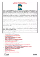 Aperçu - Feuilles d'exercices - JE ME PRÉSENTE – Compréhension écrite - Page 2