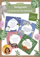 Vorschau - Poster - Tischsprüche Zootiere - ideal für Einsteckwürfel - Deckblatt