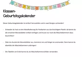 Vorschau - Bildkarten - Geburtstagskalender: Comic-Stil - Seite 2