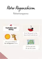 Vorschau - Arbeitsblätter - Erzählen am roten Faden (Der rote Regenschirm) - Unterrichtsreihe - Seite 1