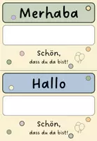 Vorschau - Mal- und Bastelvorlagen - Begrüßungsschilder, Namenschild und Willkommensgeschenk - Seite 3