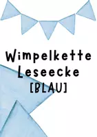 Vorschau - Poster - Wimpelkette Leseecke blau @teachwithjen - Deckblatt
