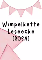 Vorschau - Poster - Wimpelkette Leseecke rosa @teachwithjen - Deckblatt