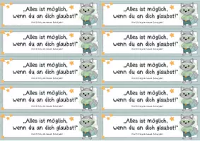 Vorschau - Bildkarten - Motivationskarte - Alles ist möglich! (Waschbärversion) - Seite 2