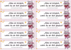 Vorschau - Bildkarten - Motivationskarte - Alles ist möglich! (Waschbärversion) - Seite 3