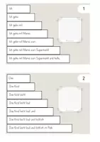 Vorschau - Mal- und Bastelvorlagen - Leseförderung: Treppensätze (1.+2.Klasse) - Seite 2