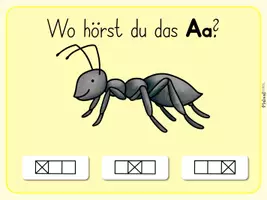 Vorschau - Stationenlernen - Buchstabeneinführung - Lautschulung - Wo hörst du das Aa? - Seite 2